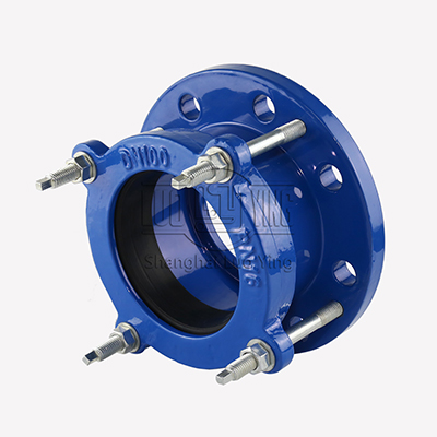 Ductile iron single range flange adapter